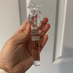Mikasa Crystal Diamond Fire Grape Cluster Wine Bottle Stopper 5 3/8" long
